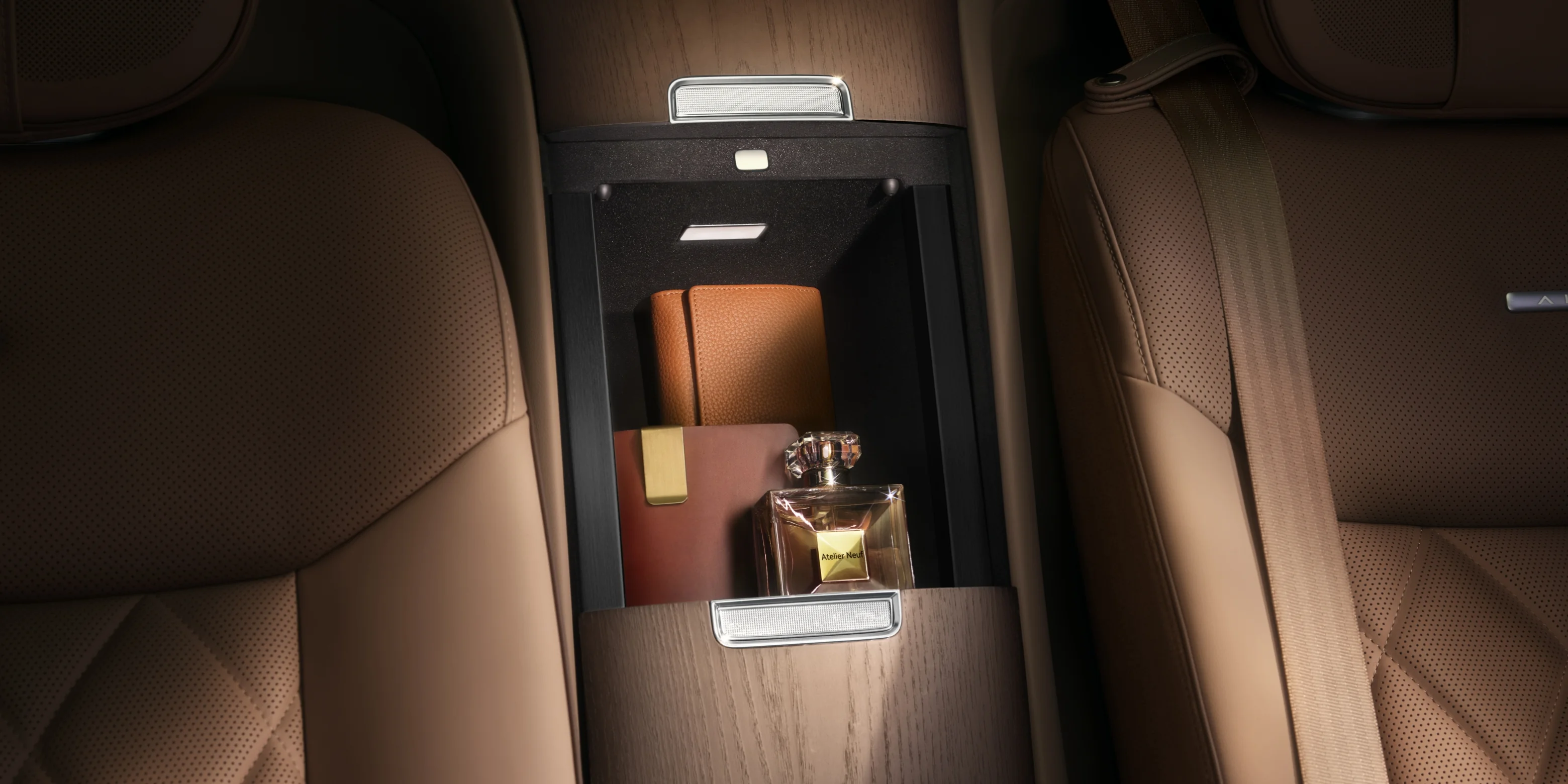 Rangement privé de deuxième rangée